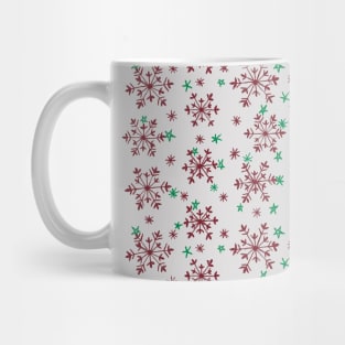 Snowflakes Pattern - Silver Grey Mug